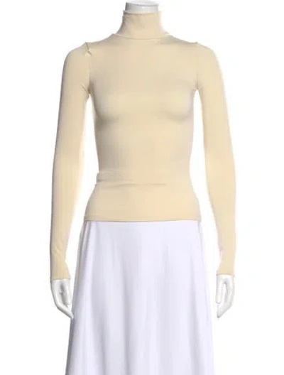Pre-owned Sprwmn Turtleneck Long Sleeve Top W/ Tags In Neutrals