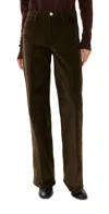 Sprwmn Vintage Wide Leg Corduroy Pants Americano In Green