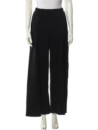 Pre-owned Sprwmn Wide Leg Pants In Black
