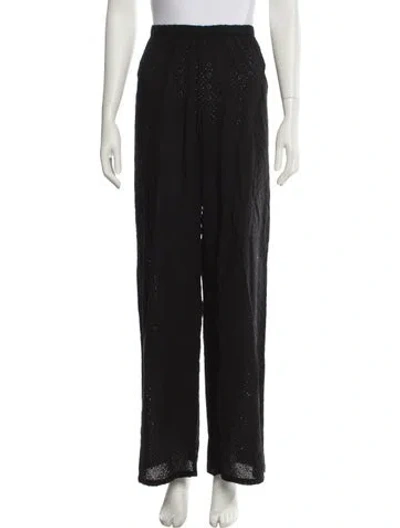 Pre-owned Sprwmn Wide Leg Pants In Black