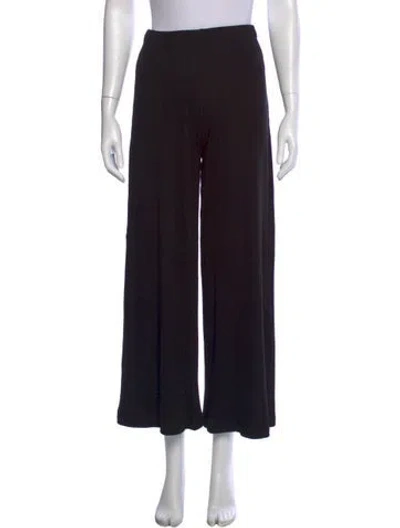 Pre-owned Sprwmn Wide Leg Pants In Black