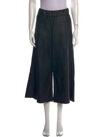 Pre-owned Sprwmn Wide Leg Pants In Black