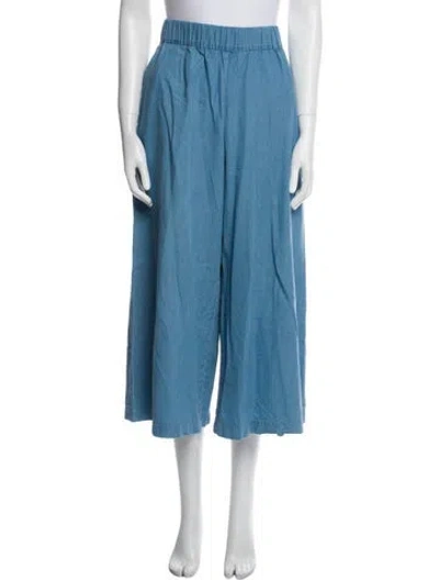 Pre-owned Sprwmn Wide Leg Pants In Blue