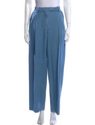 Pre-owned Sprwmn Wide Leg Pants In Blue