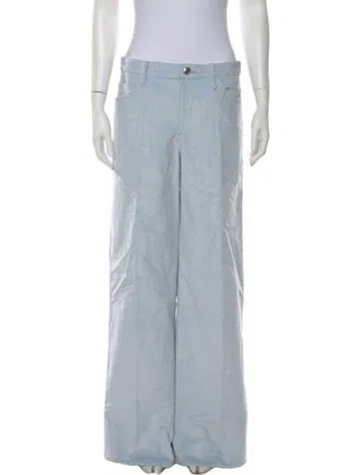 Pre-owned Sprwmn Wide Leg Pants In Blue