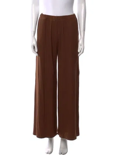 Pre-owned Sprwmn Wide Leg Pants In Brown