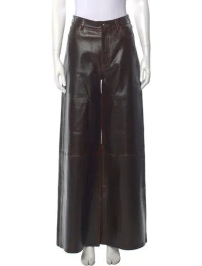 Pre-owned Sprwmn Wide Leg Pants In Brown
