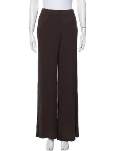 Pre-owned Sprwmn Wide Leg Pants In Brown