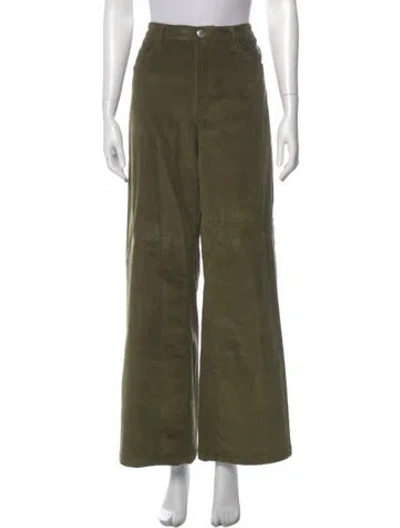 Pre-owned Sprwmn Wide Leg Pants In Green