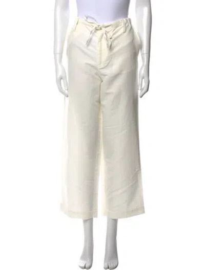 Pre-owned Sprwmn Wide Leg Pants In Neutral