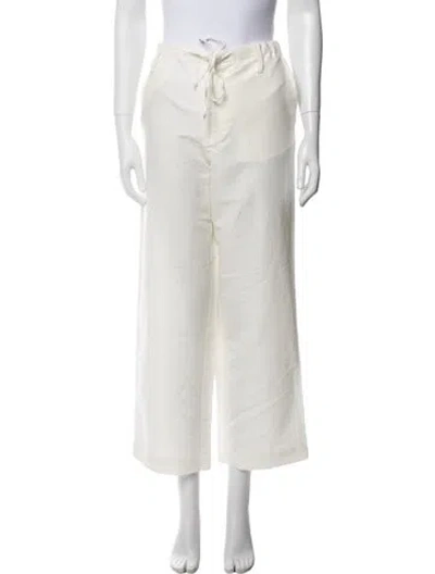 Pre-owned Sprwmn Wide Leg Pants In Neutral