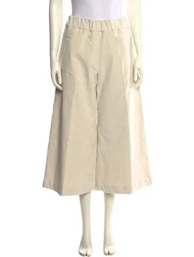 Pre-owned Sprwmn Wide Leg Pants In Neutral