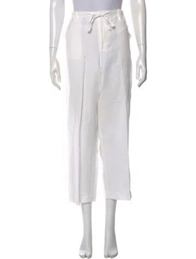 Pre-owned Sprwmn Wide Leg Pants In White