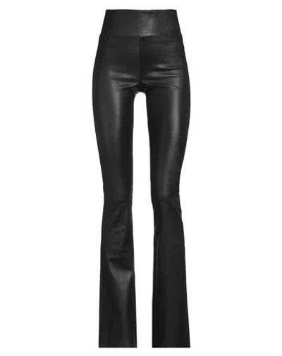 Sprwmn Woman Pants Black Size Xl Leather
