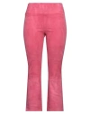 Sprwmn Woman Pants Fuchsia Size L Soft Leather In Pink