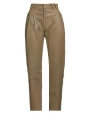Sprwmn Woman Pants Military Green Size L Lambskin