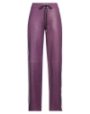 Sprwmn Woman Pants Purple Size M Lambskin