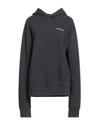Sprwmn Woman Sweatshirt Black Size Xl Cotton