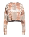 Sprwmn Woman Sweatshirt Rust Size Xs Polyester, Cotton, Rayon In Red