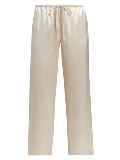 Sprwmn Women's Kauai Silk Wide-leg Pants In Gold
