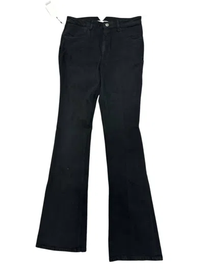 Sprwmn Women's Micro Flare Jean In Black