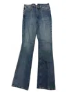 Sprwmn Women's Micro Flare Jean In Blue In Blue
