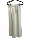 Sprwmn Women's Pull On Wide Pant In White In White