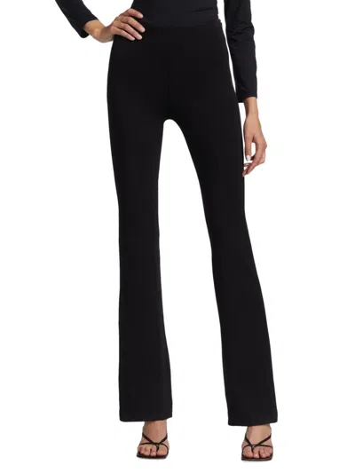 Sprwmn Women's Straight-leg Cropped Pants In Black