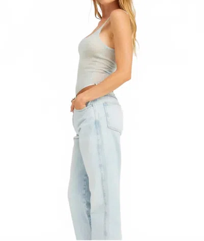 Sprwmn Women's Tissue Scoop Neck Tank Top In Ice In Blue