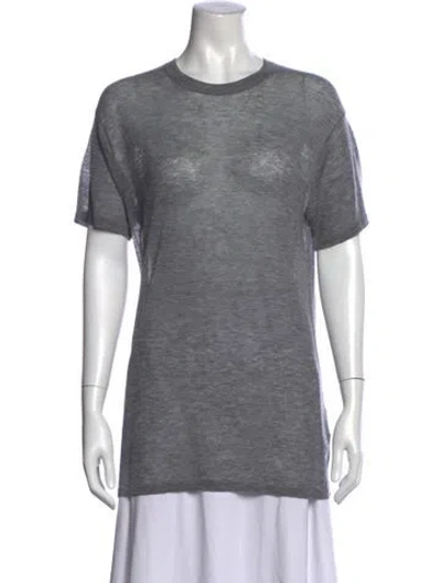 Pre-owned Sprwmn Wool Crew Neck T-shirt In Gray