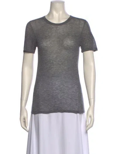 Pre-owned Sprwmn Wool Crew Neck T-shirt W/ Tags In Gray