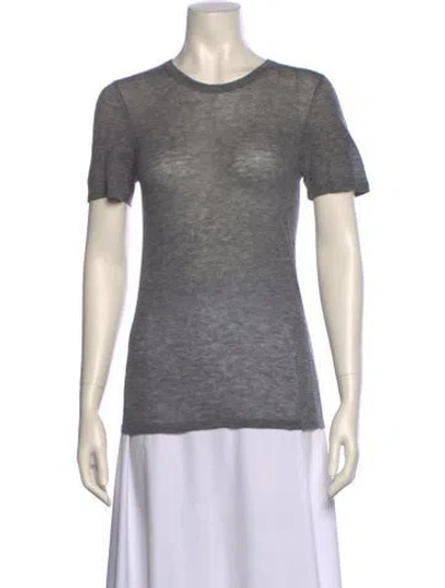 Pre-owned Sprwmn Wool Crew Neck T-shirt W/ Tags In Gray