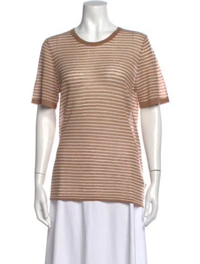 Pre-owned Sprwmn Wool Striped T-shirt In Neutrals