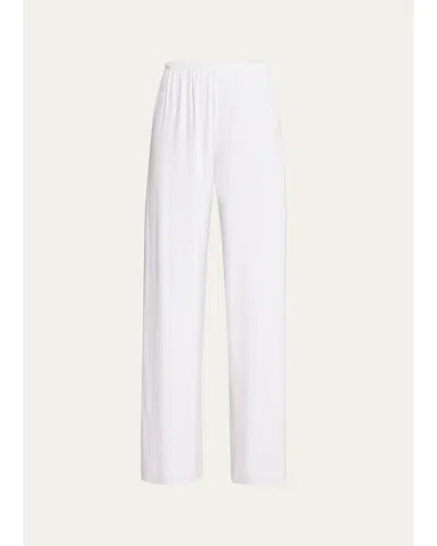 Sprwmn Wool Wide-leg Pants In White
