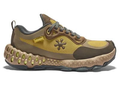 Pre-owned Spunge Men's  Osmosis By Salehe Bembury Yukon Sneakers In Brown/mustard/yellow