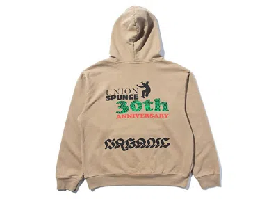Pre-owned Spunge Men's  X Salehe Bembury X Union 30th Anniversary Hoodie In Tan