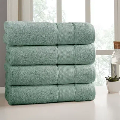 Spunloft 4-pc. Bath Sheet In Green