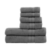 Spunloft 6-pc. Quick Dry Solid Bath Towel Set In Black