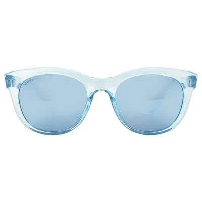 Spy Boundless Gray Light Blue Spectra Mirror Cat Eye Ladies Sunglasses 1800000000062