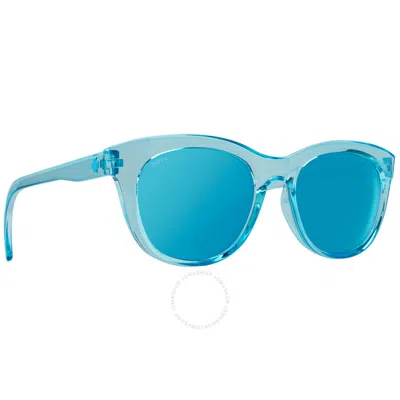 Spy Boundless Gray Light Blue Spectra Mirror Cat Eye Ladies Sunglasses 1800000000062