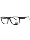 Spy Brody 58 Rectangular Eyeglasses For Men In Black