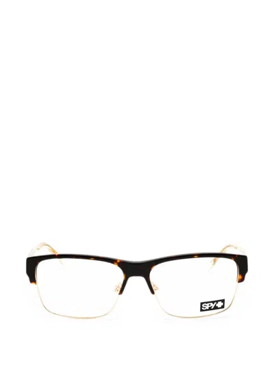 Spy Brody Rectangle-frame Glasses In Brown