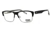 Spy Unisex Black Rectangular Eyeglass Frames Brody505057 In Black