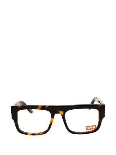 Spy Coleson Rectangle-frame Glasses In Brown