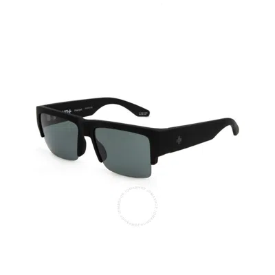 Spy Cyrus 5050 Hd Plus Gray Green Polarized Rectangular Unisex Sunglasses 6700000000058 In Black