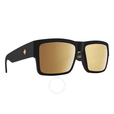 Spy Cyrus Bronze Gold Mirror Square Unisex Sunglasses 1800000000052 In Black