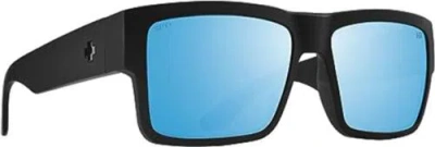Pre-owned Spy Cyrus Sunglasses Matte Black Happy Boost Polar Ice Blue Mirror 6700000000181