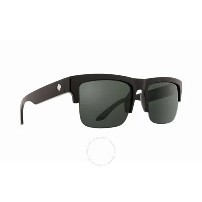 Spy Discord 5050 Hd Plus Gray Green Polarized Square Men's Sunglasses 6700000000061 In Black