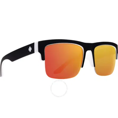 Spy Discord 5050 Hd Plus Grey Green With Red Spectra Mirror Square Men's Sunglasses 6700000000063 In Black