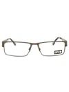 Spy Unisex Grey Rectangular Eyeglass Frames Elijah55 In Brown